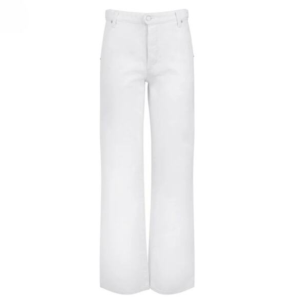 NWT Daily Blue by Adriano Goldsmied Hope White Denim Utility Pant Sirocco Jean - Picture 1 of 13